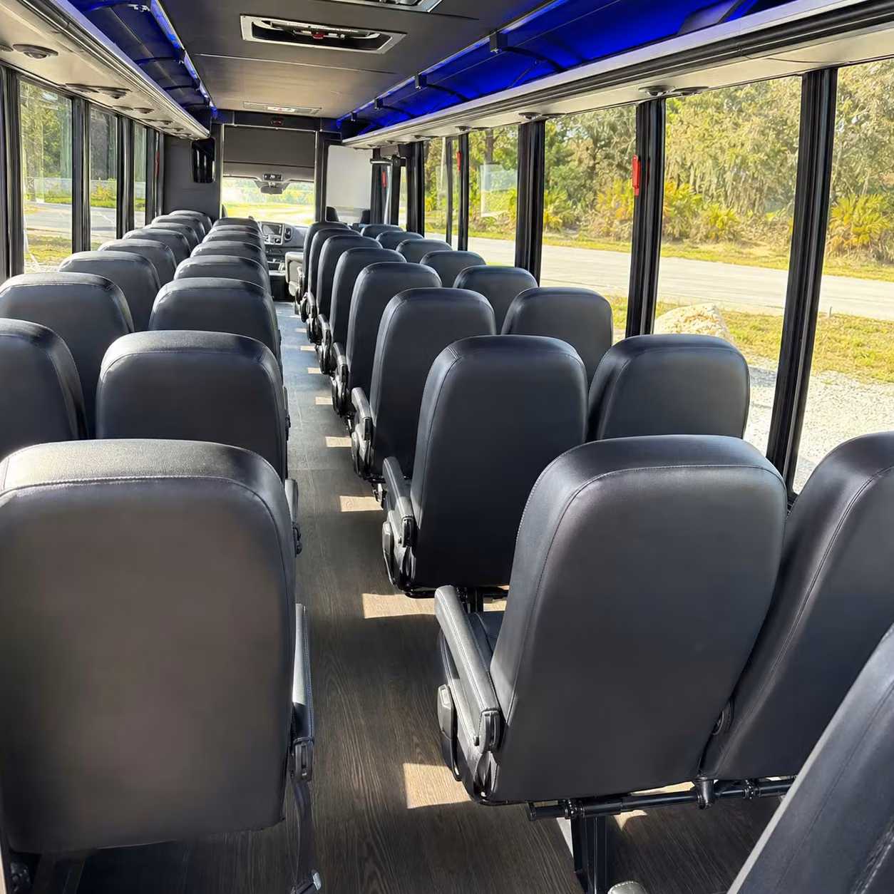 30 passenger minibus interior